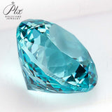 Round Cut Lab-Grown Paraiba Loose Stones - Perfect Christmas Gift For Festive Gifting