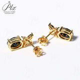 Moissanite Earrings Emerald/Ruby/Sapphire Styles 925 Silver Gift-Ready Hypoallergenic Fade-Resistant Factory-Direct Women Only