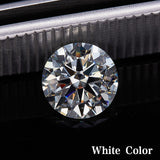 Lab Grown Moissanite Diamond Primary Color VVS1 Clarity Round Shape Brilliant Cut Beads Advanced Jewelry Making Materials