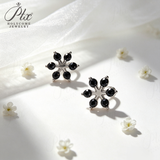 Moissanite Stud Earrings Snowflake D Color VVS1 Clarity 925 Sterling Silver GRA Certified Hypoallergenic Non Tarnish Office Commuter Jewelry