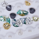 Lab Grown Loose Moissanite Diamond Wholesale Multicolor Trillion Shape VVS1 Clarity for Gemstone Making GRA Certificate Beads