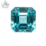 Asscher Cut Lab-Grown Paraiba Loose Stones - Delicate Christmas Gift & DIY Jewelry Option