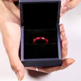 Lab Grown Yellow Garnet & Lab Grown Ruby Ring AGL Certified Faceted Cut Band Direct From Factory Elegant Jewelry Suitable For Daily Wear