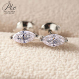 Minimalist Marquise Cut Moissanite Stud Earrings Women Only Gifts For Festivals And Anniversaries