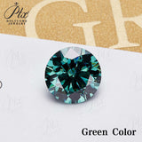 Lab Grown Moissanite Diamond Primary Color VVS1 Clarity Round Shape Brilliant Cut Beads Advanced Jewelry Making Materials