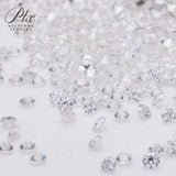 Loose Moissanite Stone Small Size Round Shape 0.8-2.9mm 1 Carat D Color VVS1 Clarity Excellent Cut for Jewelry Making Beads