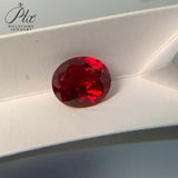 0.21-25.5CT Multi-Size Loose Oval-Shaped Lab-Grown Ruby DIY Exquisite Jewelry Raw Material