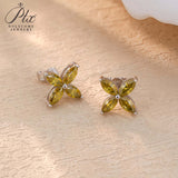 Horseshoe Clover Plated Moissanite Earrings & Necklace - Classic Design Daily Wear Hypoallergenic Ideal Gift