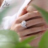Moissanite Ring Two‑Way Wear Round Pear GRA Certificate D VVS1 925 Sterling Silver Non‑Fade Versatile Daily Anniversary Party Ring for Her