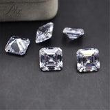 Multi-Size Asscher Lab-Grown Diamond VVS1/VS1 D/E Color Excellent Cut Gemstone Jewelry Making Certificate Exclusive For Jewelry Customization
