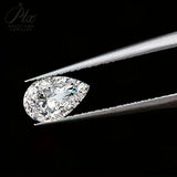 1 Pear-Shaped Synthetic Gemstone Multiple Sizes Available White For DIY Making Rings Earrings Bracelets Pendants Necklaces And Other Jewelry