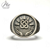 925 Sterling Silver Retro Ring Unisex Suitable For Daily Wear Anti-Allergic