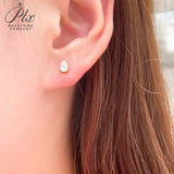 D Color Moissanite Pear Shape Moissanite Stud Screw Back Earring Jewelry 100% 925 Sterling Silver For Women Gift