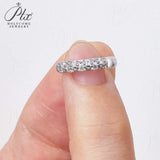Moissanite Earring 1.6mm Diamond D Color VVS1 925 Sterling Sliver Plated White Gold Hoop Earring for Women Wedding Party Jewelry
