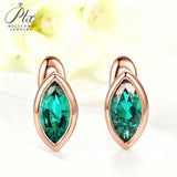 1CT Marquise Earrings D Color Moissanite/Ruby/Colombian 10k 14k S925 Plated Gold Ear Stud for Woman Engagement Christmas Party