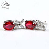 Moissanite Earrings Emerald/Ruby/Sapphire Styles 925 Silver Gift-Ready Hypoallergenic Fade-Resistant Factory-Direct Women Only