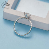 Hexagon Round Moissanite Pavé Ring Women Only Gifts For Festivals And Anniversaries