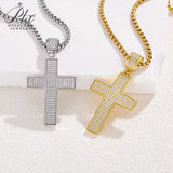 Dazzling Moissanite Hip-hop Cross Necklace - Hypoallergenic Choice for Easter Gifting to Family For Both Men and Women