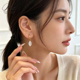 Lab Grown Diamond Earrings New Arrival Design 10K/14K/18K Solid Yellow Gold Marquise Cut 1/2ct DEF VVS Minimalist Stud Earrings for Women Hypoallergenic for Daily Wear Factory Direct Supply