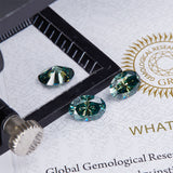 Sparkling Multicolor Moissanite Oval Cut 8Hearts 8Arrows Brilliant Facets Exquisite Loose Gemstones for Jewelry Crafting