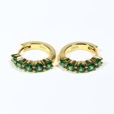 1CT Customize Earrings Moissanite Lab Grown Emerald/Ruby/Sapphire 925 Silver Hypoallergenic Factory Direct Sales for Women Gift