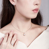 Princess Square Cut Moissanite Jewelry Set Women Only Gifts For Festivals And Anniversaries