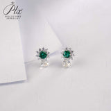 0.8-1.5CT Lab Grown Gemstone Stud Earrings 925 Sterling Silver Material Screw Back Design Suitable for Halloween/Christmas Gifts