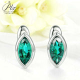 1CT Marquise Earrings D Color Moissanite/Ruby/Colombian 10k 14k S925 Plated Gold Ear Stud for Woman Engagement Christmas Party