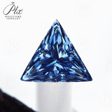 100% Real Moissanite Stone Triangle Cut Multicolor VVS1 Loose Beads With Certificate For Women Jewelry Making Charms Wholesale