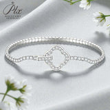 Moissanite Round Cut Multi Style Lock Design Bracelet Premium Radiant Jewelry Versatile Lock Trendy Bracelet Popular Gift Idea