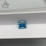 Emerald Cut Moissanite VVS1 Plating Sakura Pink/Light Purple/Aquamarine Gems for Women’s Bridal Jewelry & Gift Creation