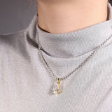 8-16 CT Custom Necklace Pear Cut Moissanite White 925 Sterling Silver Jewelry High-Quality Premium Christmas Gift Hypoallergenic