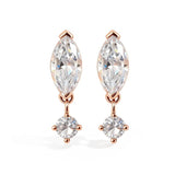 Moissanite Earrings Marquise Cut 2ct D Color VVS1 925 Sterling Silver GRA Factory Direct Hypoallergenic Daily Commute Jewelry