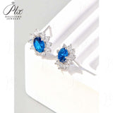 0.8-1.5CT Lab Grown Gemstone Stud Earrings 925 Sterling Silver Material Screw Back Design Suitable for Halloween/Christmas Gifts