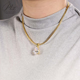 8-16 CT Custom Necklace Pear Cut Moissanite White 925 Sterling Silver Jewelry High-Quality Premium Christmas Gift Hypoallergenic