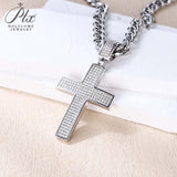 Dazzling Moissanite Hip-hop Cross Necklace - Hypoallergenic Choice for Easter Gifting to Family For Both Men and Women