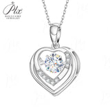 Women's Brilliant Pear Cut D White Moissanite Diamond Necklace And Earring Set GRA S925 Sterling Silver Jewelry Wedding Gift
