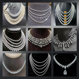 Custom Moissanite Jewelry Fashion Style  Lab Diamond CZ S925 9K 10K 14K 18K Customize Jewelry Different Materials GRA Jewel Gift