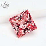 0.9-6.5ct Princess Cut Lab-Grown Padparadscha Loose Stones - Charming Anniversary Gift Selection