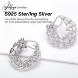3x5mm Moissanite Lab Grown Diamond Pear Cut 925 Sterling Silver Earrings D Color VVS1 Clarity  Perfect for Daily Wear