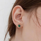 2-8CT Oval Moissanite Earrings for Women Solid 925 Sterling Silver Lab grown Gemstone Screw Back Design Hypoallergenic