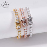 6.5mm Tennis Bracelet/Necklace Exquisite D-Color Moissanite Unisex Elegant Jewelry Anniversary Gift Allergy-Resistant
