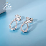 Multi-Moissanite Pear-Shaped Dangle Earrings