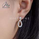 Multi-Moissanite Pear-Shaped Dangle Earrings