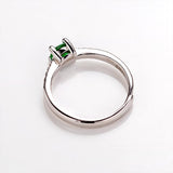 0.5 CT Round Emerald Pavé Band Ring
